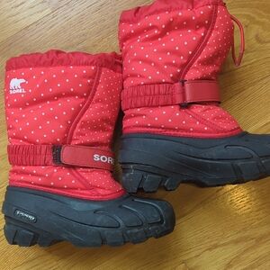 Sorel Kids Boots in Red and Black